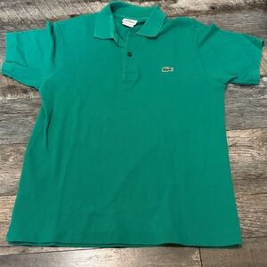 Lacoste size 2 polo shirt green